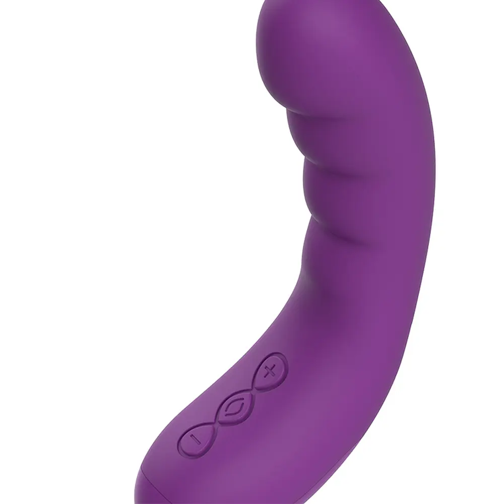 Вибратор Rewocurvy Super Flexible 17 см (фиолетовый) - фото 4