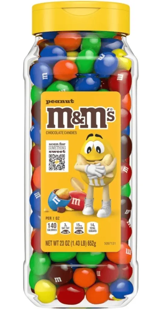 Драже M&M's Peanut Milk Chocolate Candy 652г