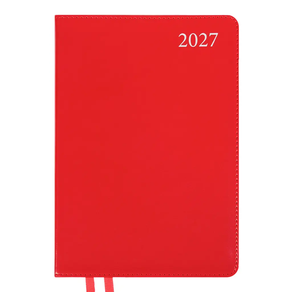 Деловой блокнот Leo Planner интегральный А5 датированный 2027 Aldento 252731 368 листов красный - фото 2