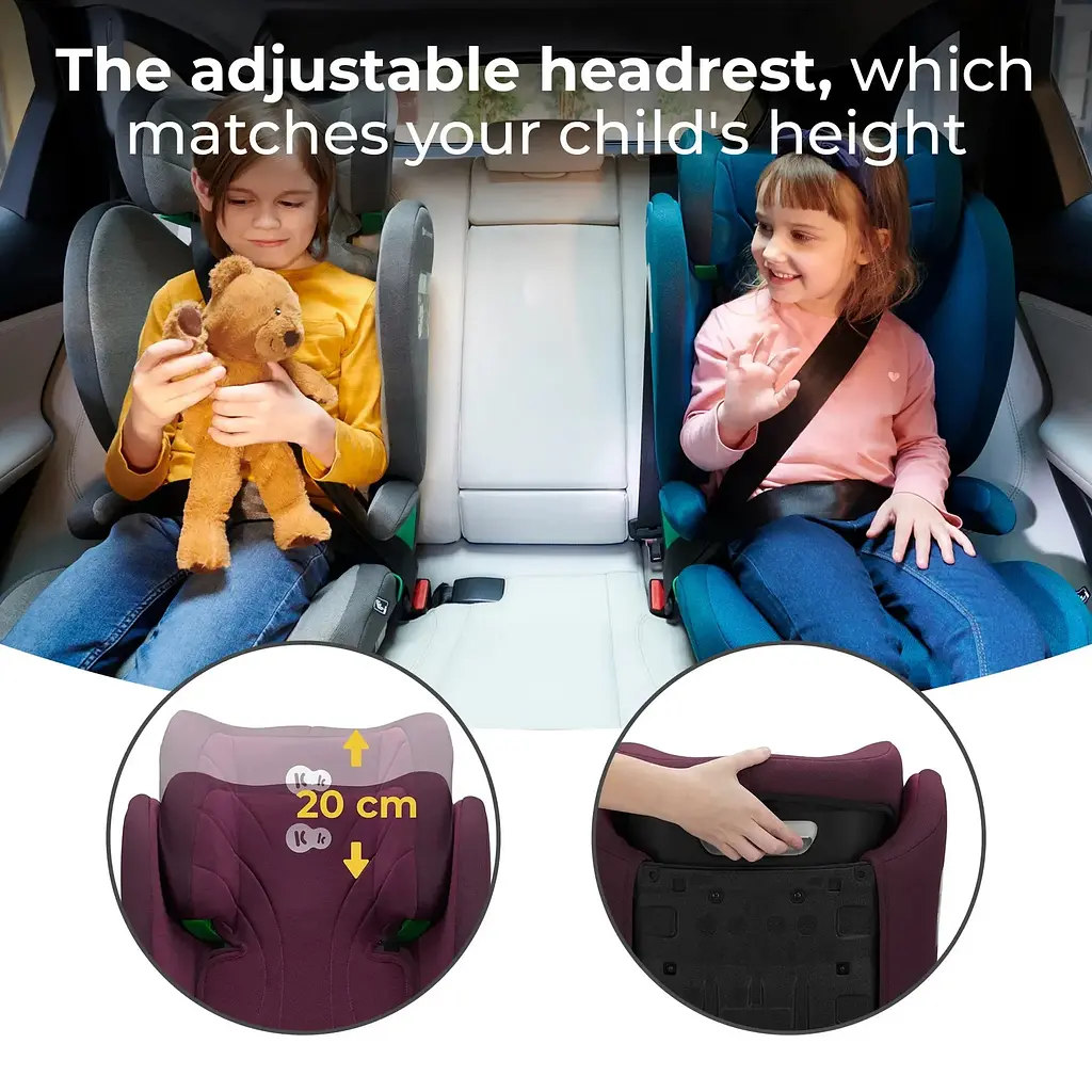 Автокресло Kinderkraft Junior Fix 2 i-Size Cherry Pearl (KCJUFI20RED0000) - фото 12