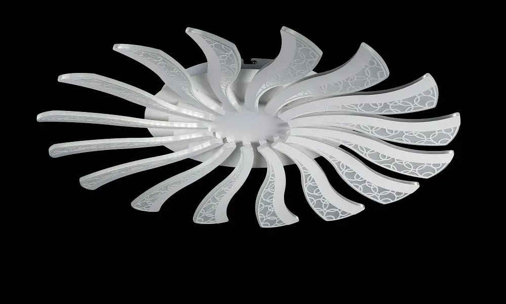 Люстра стельова LED Splendid Ray LK39265/16 BIG, 160W, білий, сучасний стиль, з пультом, 80 см - фото 5