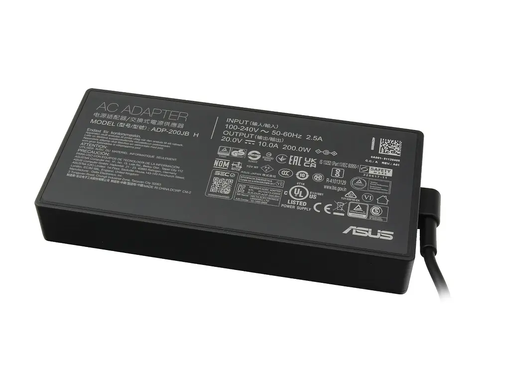 Блок живлення (зарядка) для ноутбука Asus Zephyrus ROG Strix 200W (20V 10A 6,0ммx3,7мм) A20-200P1A/ADP-200JB H [NEW Gen] від Asus, 200W, 10A, 6,0ммx3,7мм - фото 4