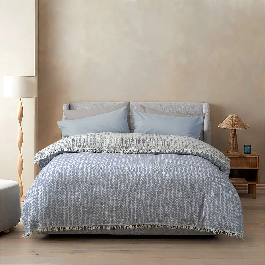 Покрывало Lotus Home - Tossa blue голубой 190x225 - фото 2