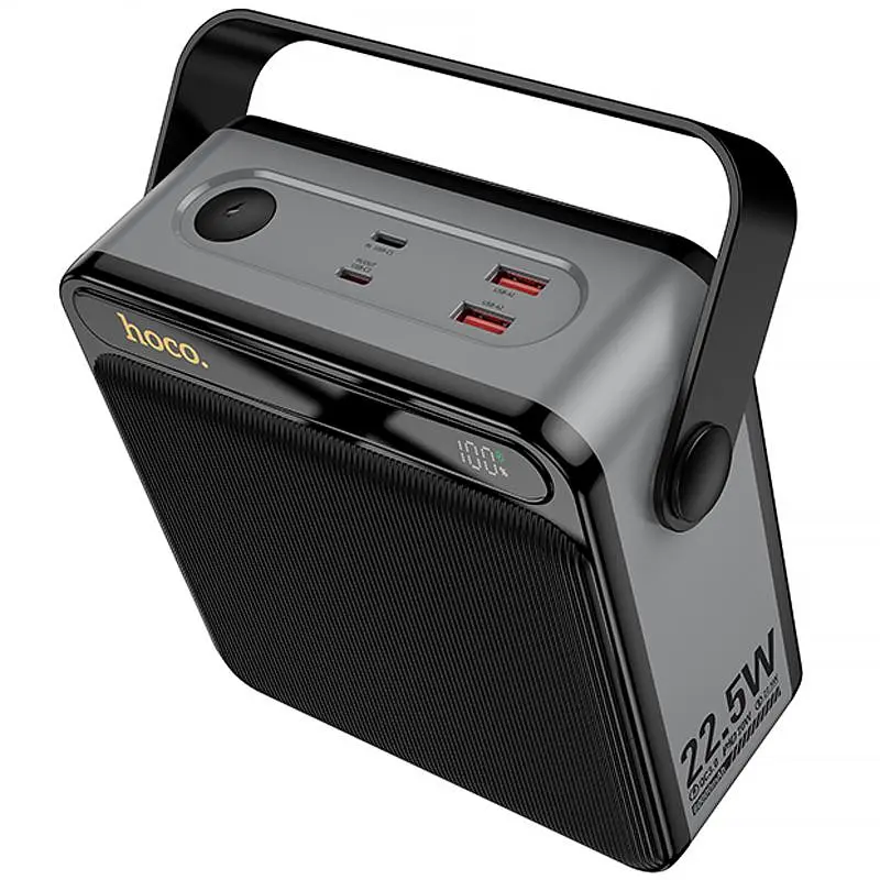 Портативний ЗП Power Bank Hoco J161 Power 22.5W+PD20W with lighting 80000 mAh Black / Gray - фото 3