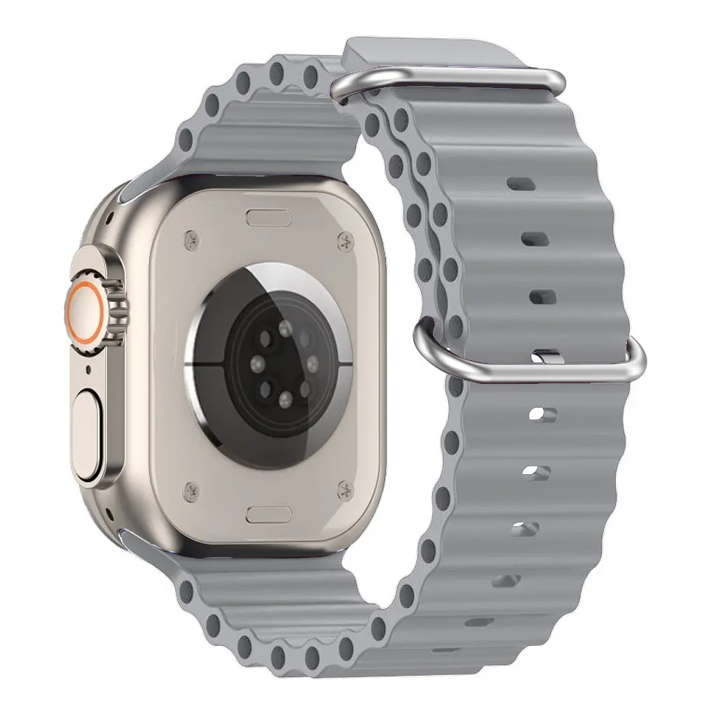 Ремінець до смарт-годинника Armorstandart Ocean Band для Apple Watch 49/46/45/44/42 (Series 1-3) Cloudy Grey (ARM85141) - фото 3