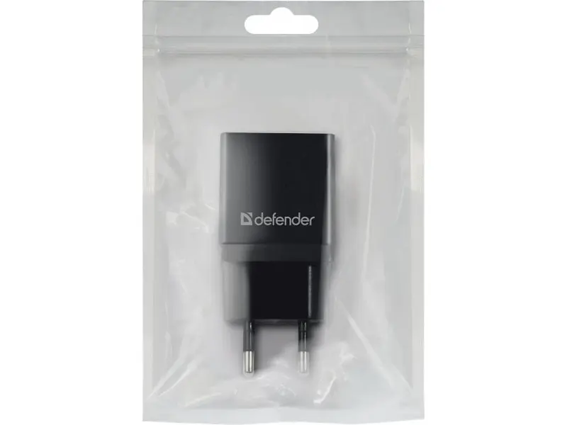 Мережевий зарядний пристрій Defender EPA-10 Black (83572) - фото 3