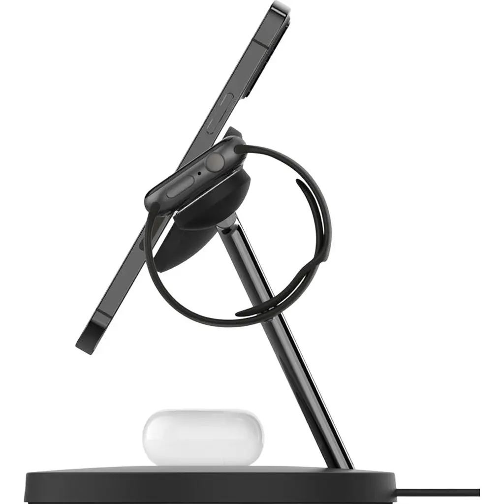 Бездротовий зарядний пристрій Belkin 3in1 MagSafe Black (WIZ017VFBK) [170632] - фото 5