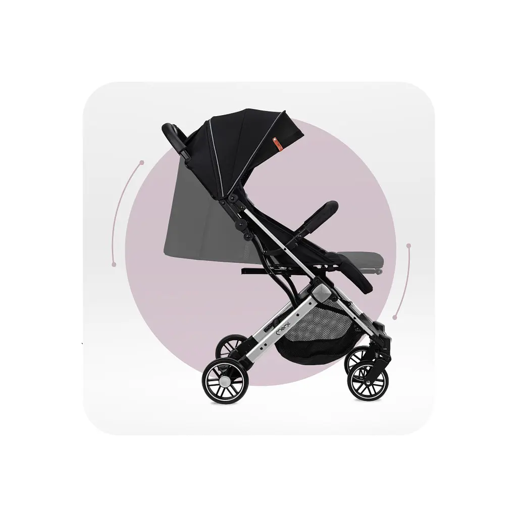 Коляска прогулянкова MoMi Estelle Light Black-Silver (WOSP00051) - фото 14