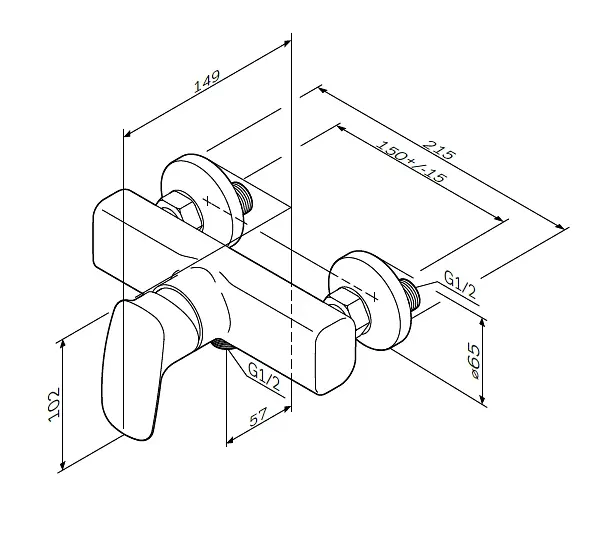 Змішувач для душу AM.PM Spirit 2.1 (F71A20000) - фото 9