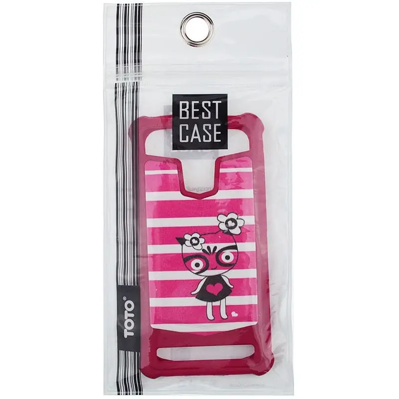 Чохол-накладка Toto Universal TPU case with image 4.5" Kitty Red - фото 2