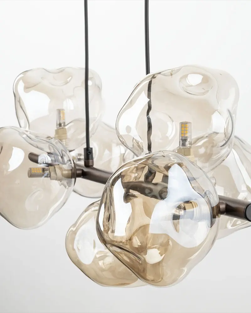 Подвесной светильник, люстра TK Lighting 11033 Lava G9 7x8W IP20 коричневый - фото 3