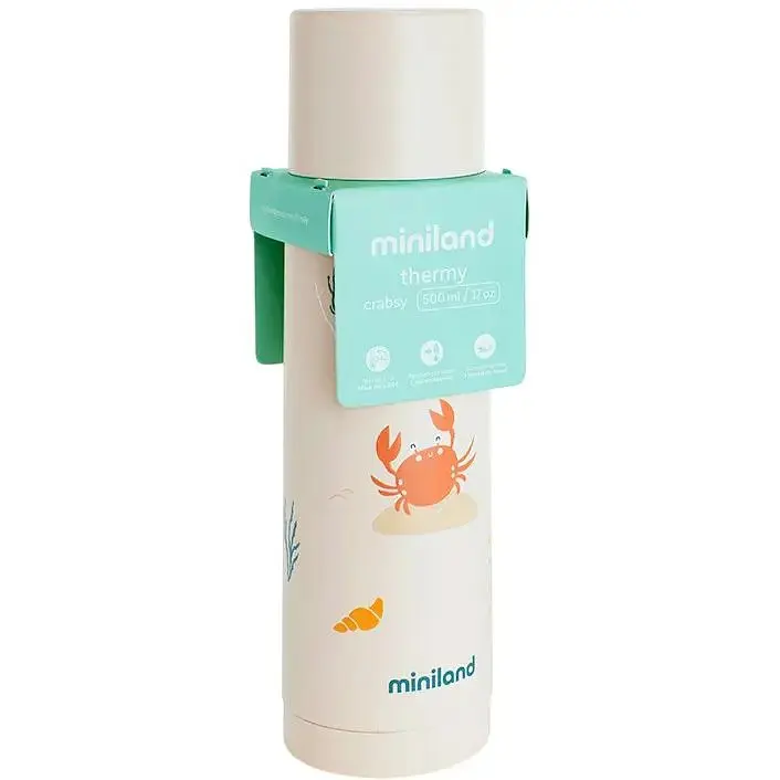 Термос Miniland Ocean Crab 500 мл бежевий (89641) - фото 3