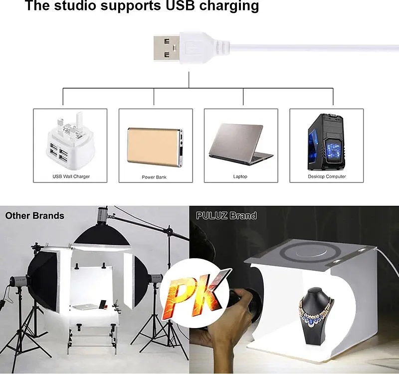 Фотобокс Puluz PU5030 31x31x32см [79359] - фото 4