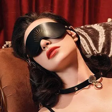 Маска на очі Zalo Blindfolds Black розкішна чорна - фото 7