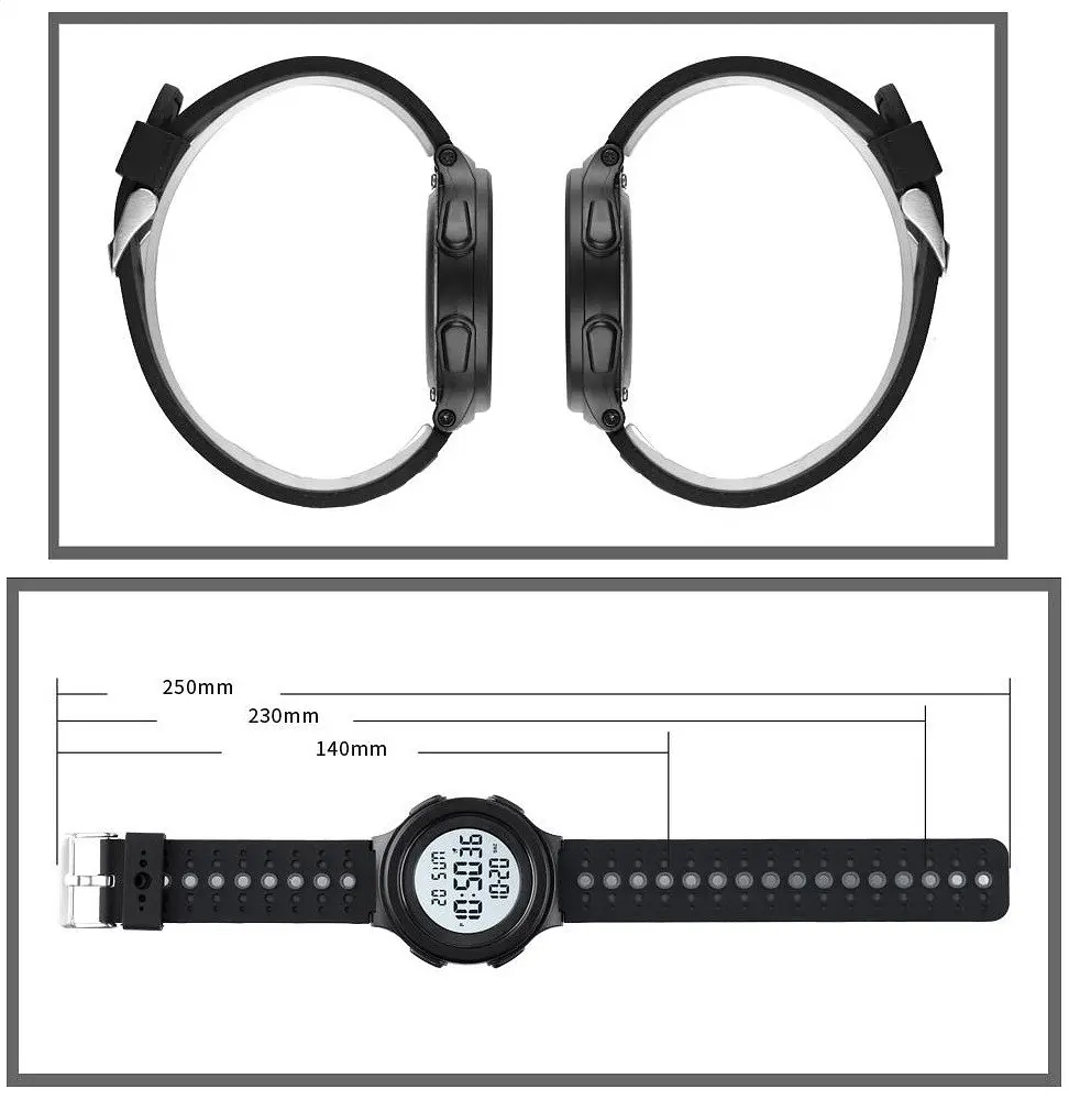 Наручний годинник чоловічий Skmei 1733 Black White, 1733BKWT (18460) - фото 12
