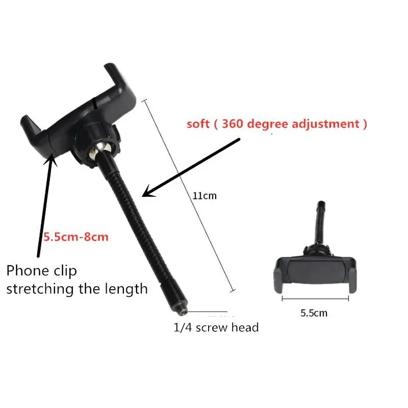 Селфи кольцо светодиодное на штативе с держателем для телефона Selfie ring light, диаметром 26 см, 3 цвета подсветки (100612) - фото 4