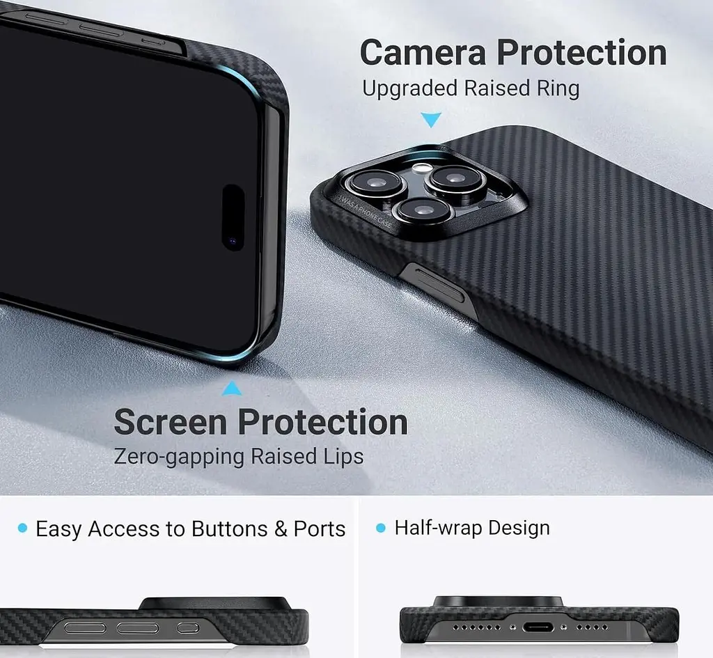 Оригінальний протиударний чохол Pitaka MagSafe MagEZ Case 4 для iPhone 15 KI1501A - фото 9