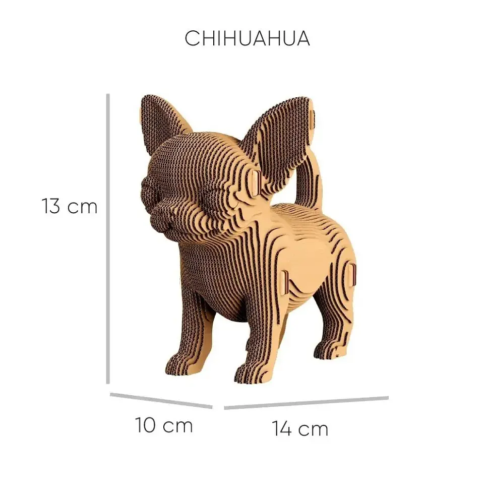 Картонний конструктор 3D Puzzle "PUPPIES TRIO" CARTPUPPIES 227 деталей - фото 4