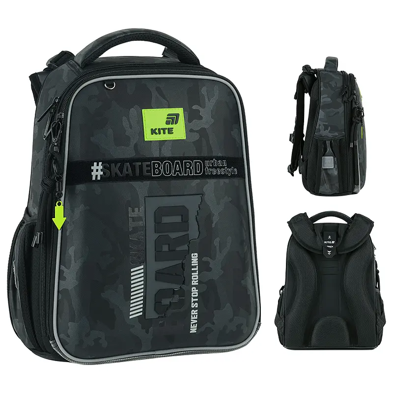 Рюкзак для початкової школи Kite Education каркасний 531 SK8 Board Чорний (K26-531M-2) - фото 2