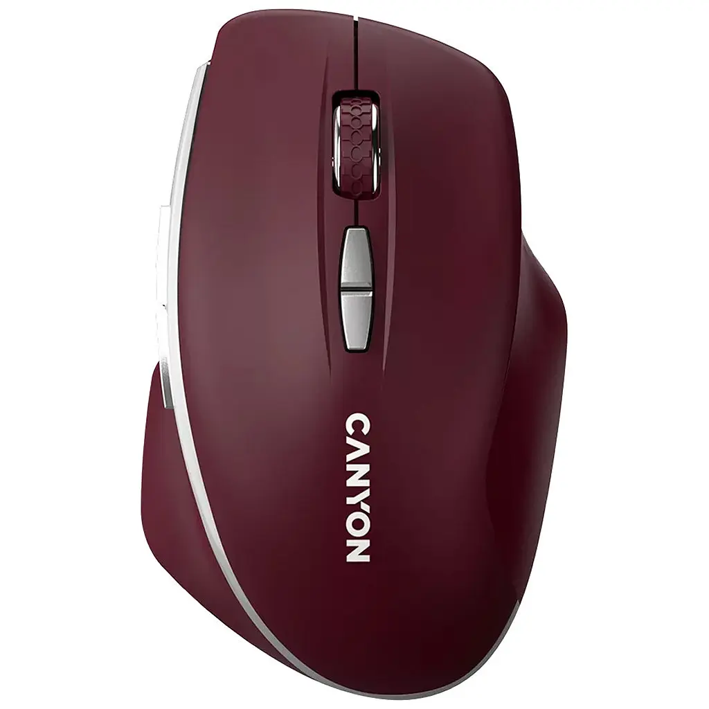 Мишка Canyon MW-21 Wireless Blue LED Burgundy (CNS-CMSW21BR) - фото 3