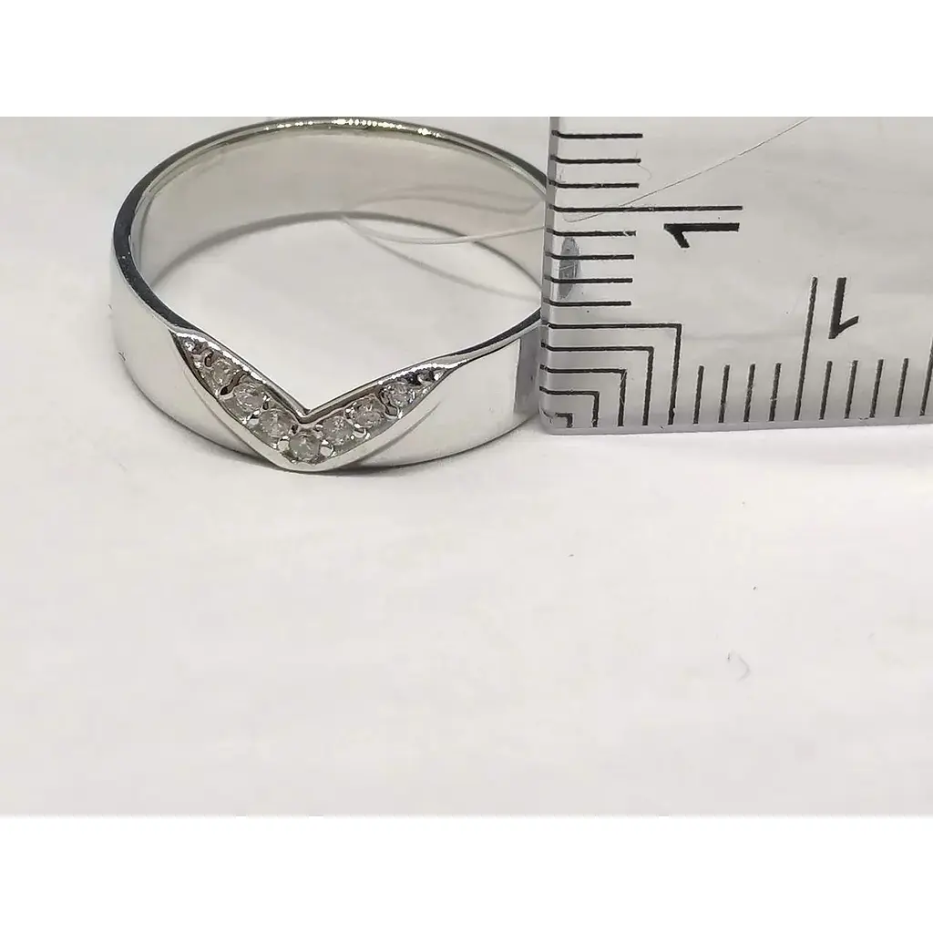 Срібне кільце Qvaliz з фіанітами. Артикул 901-01199 16,5 - фото 4