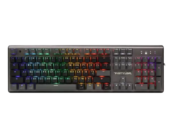 Клавіатура A4Tech Fstyler FS100 RGB Stone Black - фото 3