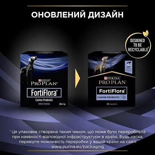 Додатковий корм для собак і цуценят Purina Pro Plan FortiFlora Canine Probiotic 30 шт. x 1 г - фото 9