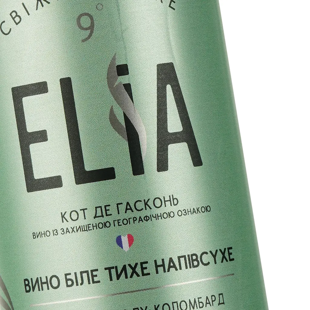 Вино Elia Blanc, біле, сухе, з/б, 0,25 л - фото 3