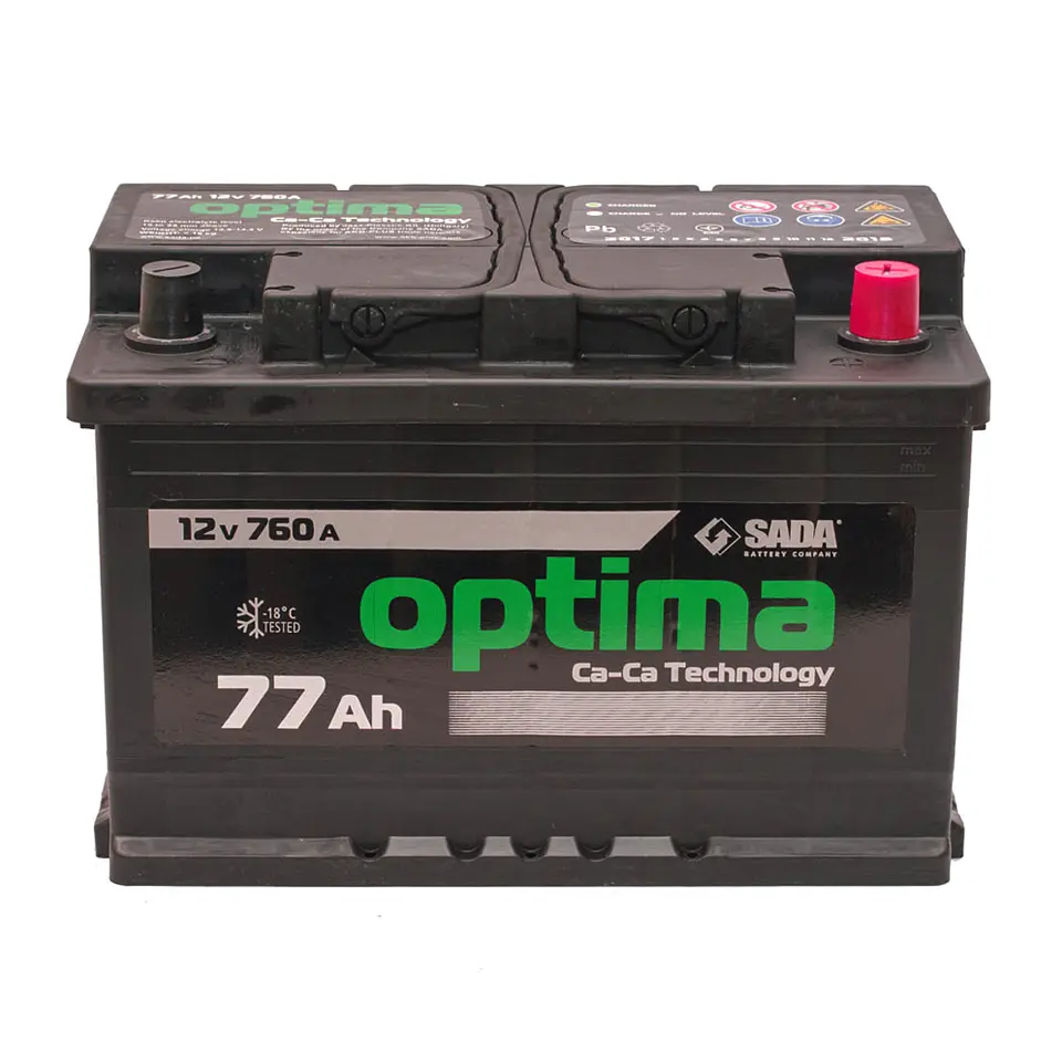 Автомобильный аккумулятор Optima 6СТ-77 (-/+) Евро 12В 77Ач 760А - фото 2