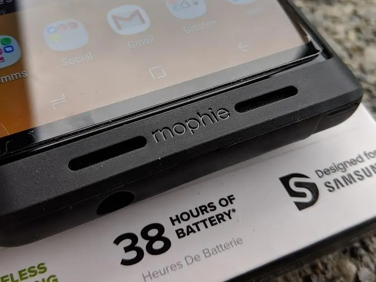 Чохол-акумулятор із бездротовою зарядкою Power Bank Mophie Juice Pack 2525 mAh JP-SGN9 для Samsung Galaxy Note 9 Black - фото 5