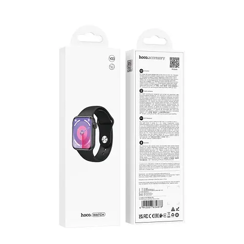 Смарт-часи HOCO Y23 Smart sports watch(call version) чорний - фото 4