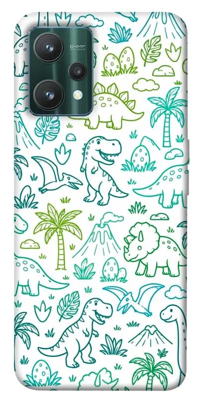 TPU чохол Demsky Dino pattern для Realme 9 Pro