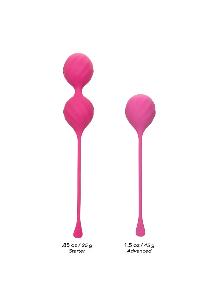 Набір вагінальних кульок Tighten Tone Kegel Training, 2шт., рожевий - фото 13