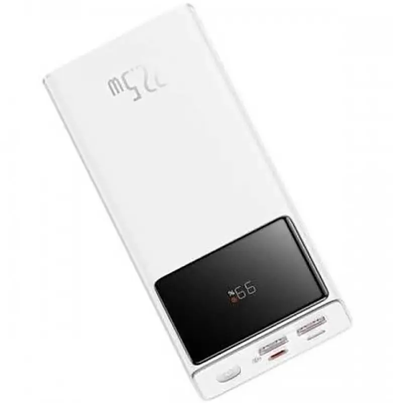 Портативная батарея Baseus Star-Lord Digital Display Fast Charge 22.5W 30000mAh White - фото 3