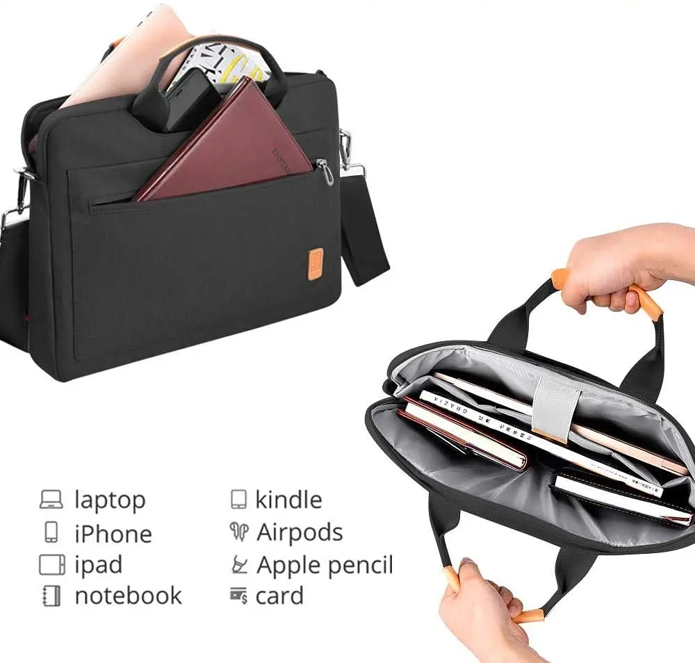 Сумка для ноутбука Wiwu Pioneer Shoulder Handbag для MacBook 16/15.4" Black [53718] - фото 4