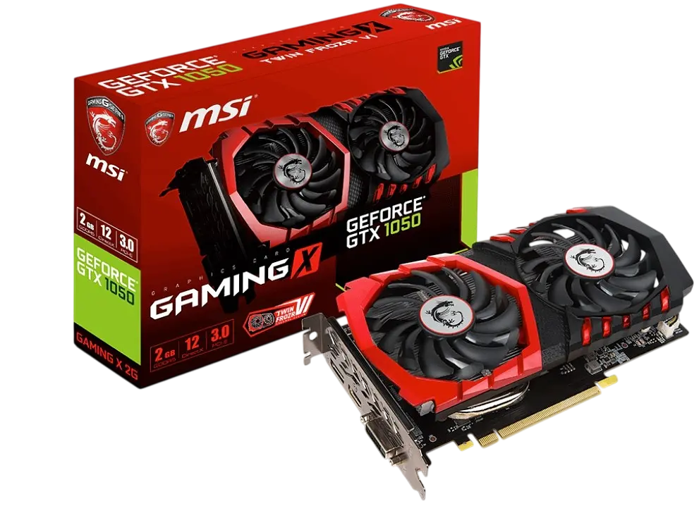 Відеокарта GeForce GTX 1050 2GB MSI Gaming X (GTX 1050 GAMING X 2G) Б/В - фото 4