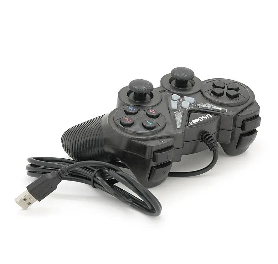 Геймпад USB джойстик ПК Voltronic DualShock USB908 Black - фото 2