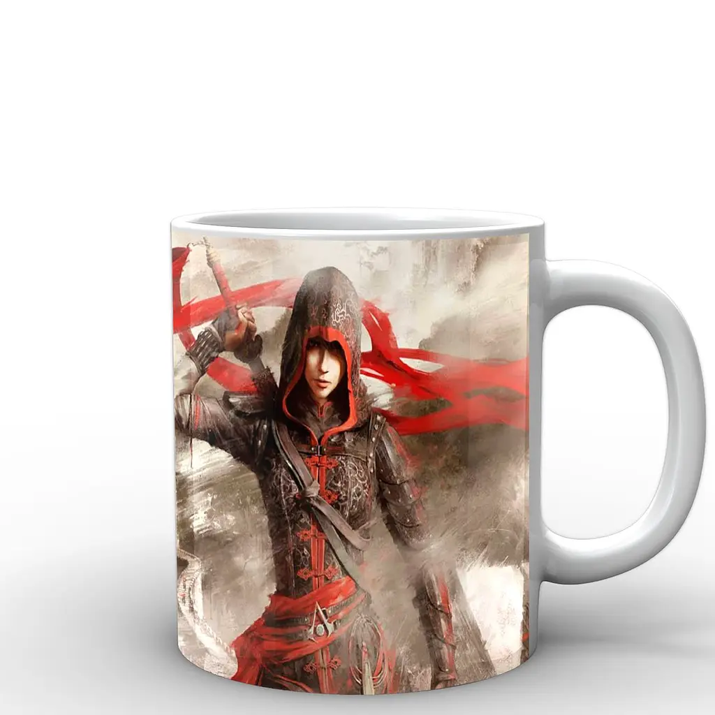 Кухоль GeekLand Assassins Creed дівчина AC.02.22 330 мл білий - фото 3