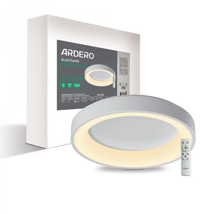 Світлодіодний світильник Ardero AL6075ARD GLOW 72Вт