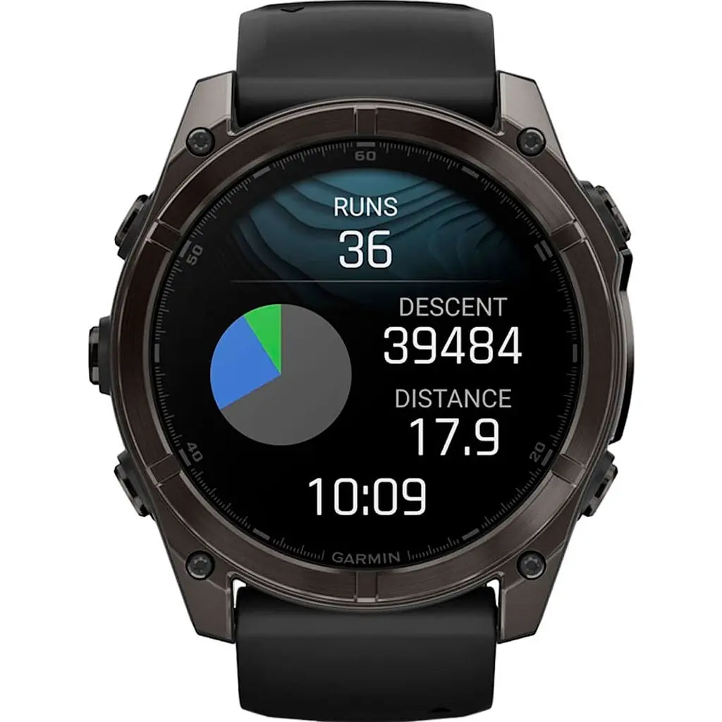 Смарт-годинник Garmin Fenix 8 AMOLED Sapphire 51mm Carbon Gray DLC Titanium with Black/Pebble Gray Silicone Band (010-02905-20/21/63) [115087] - фото 11