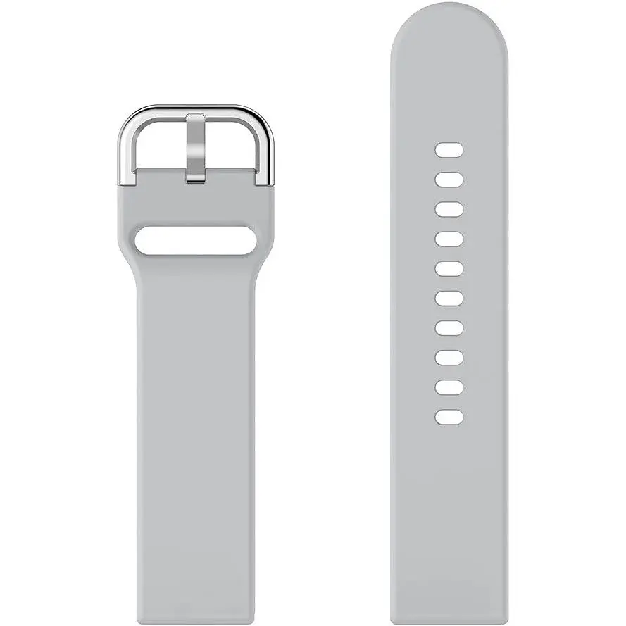 Ремінець DK CDK для Xiaomi Amazfit GTR 47mm "L" 22mm Silicone Sport Band Classic (011018) (grey) - фото 2