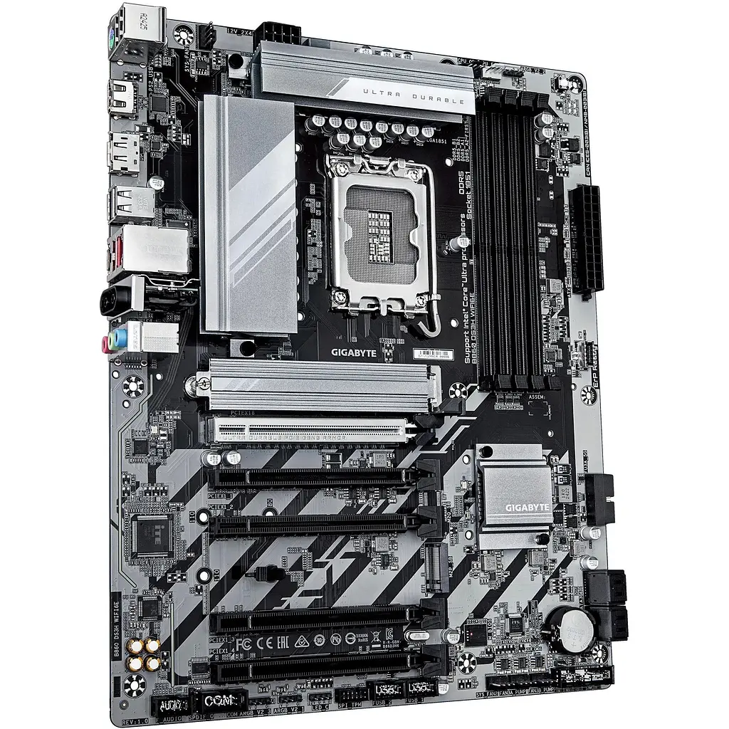 Материнская плата Gigabyte B860 DS3H WIFI6E sAM5 B860 4xDDR5 M.2 Wi-Fi BT HDMI DP ATX - фото 2