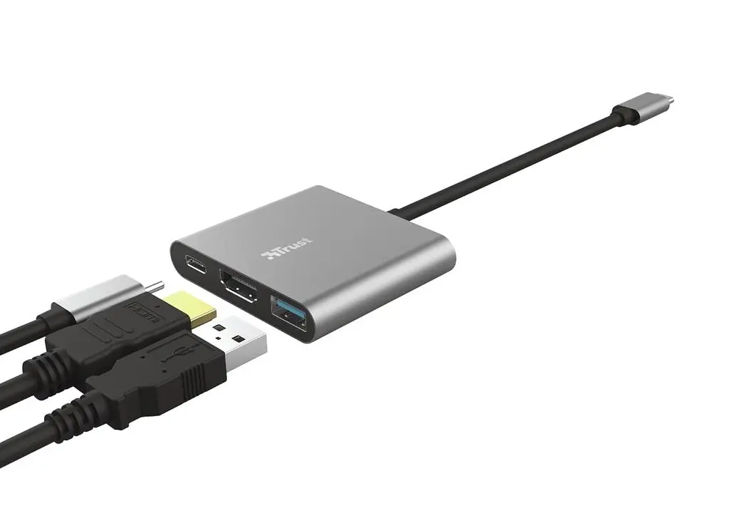 USB-хаб Trust Dalyx Aluminium USB Type-C 3-в-1 (23772) - фото 4