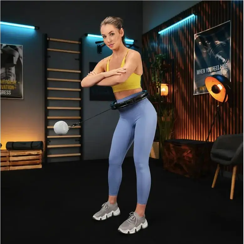 Хулахуп Trex Sport TX-010CHH массажный с утяжелителем черный - фото 2