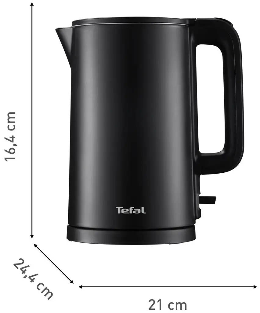 Электрочайник Tefal Thermo Protect 1.5 л пластик нержавеющая сталь черный kuh0015312 - фото 3