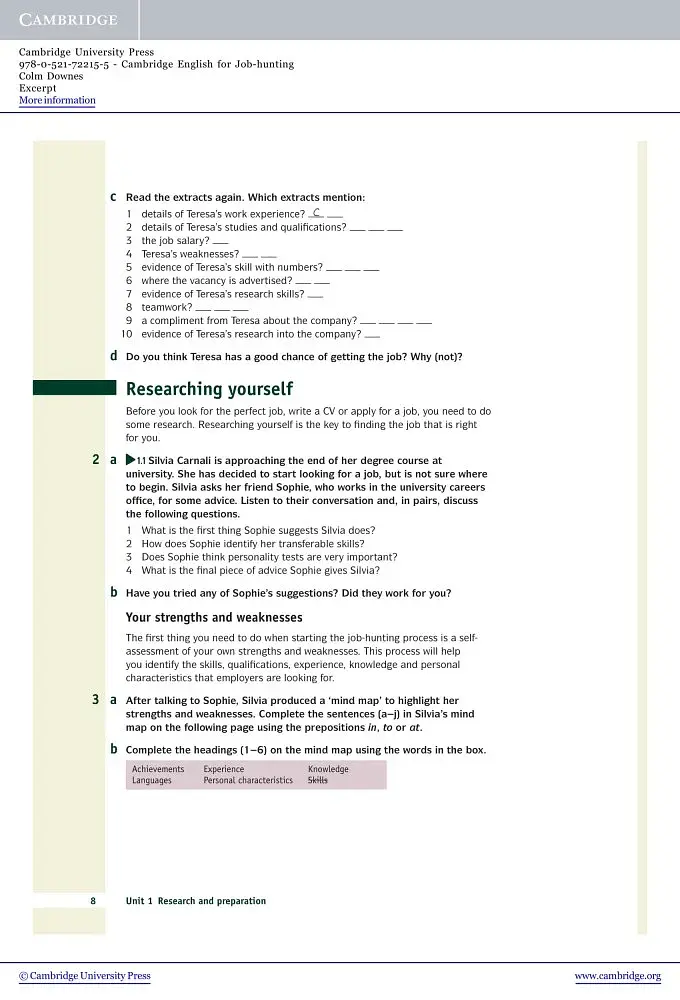 Cambridge English for Job-hunting SB with Audio CDs 2 - фото 4