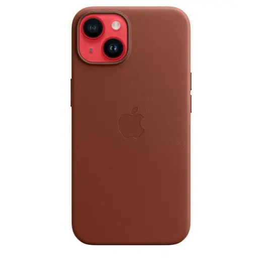 Чехол CasePro Leather Case with MagSafe Umber для iPhone 14 Plus - фото 5