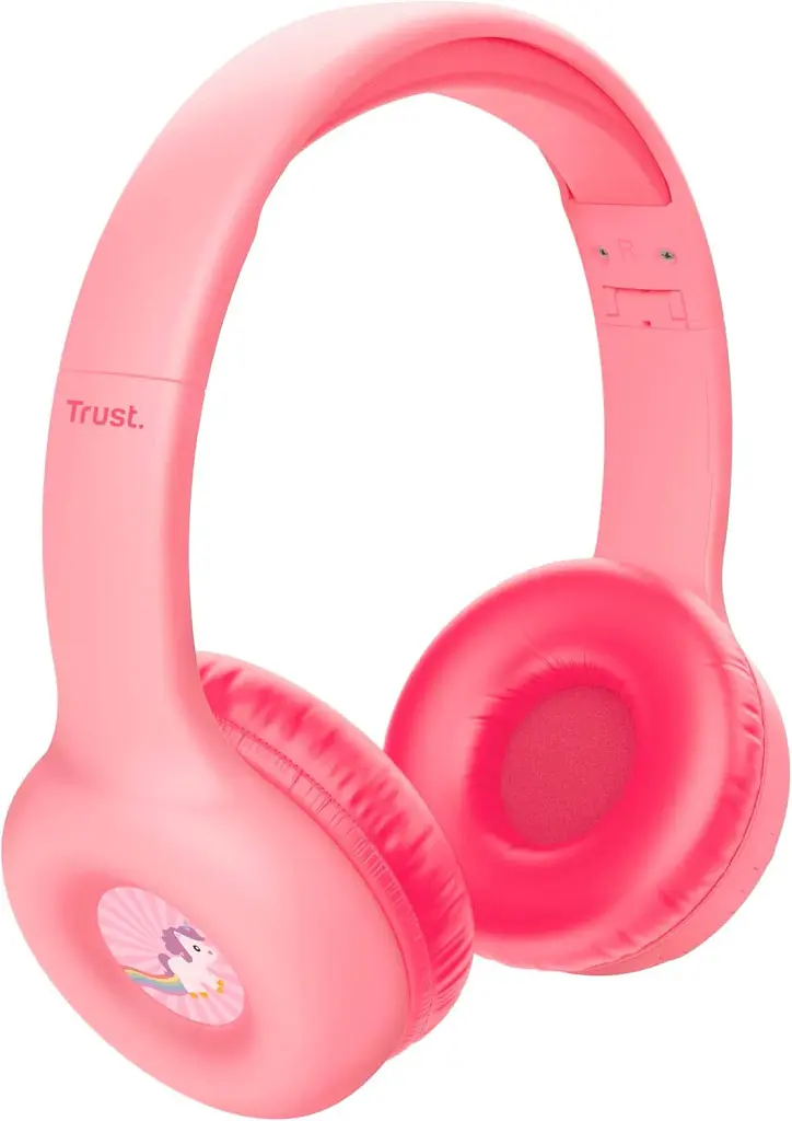 Bluetooth-гарнітура Trust On-ear Nouna Kids, Wireless Pink (25274) - фото 4