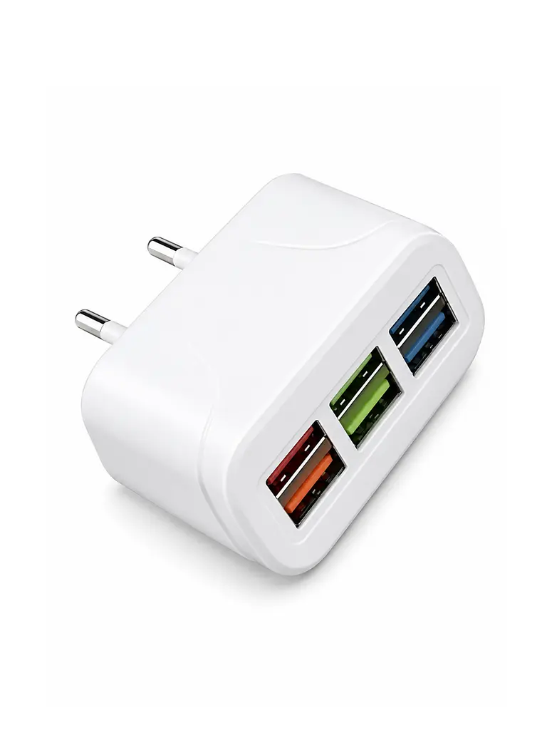 Багатозарядний пристрій на 6 USB портів 3.1А, універсальний адаптер швидкої зарядки, білий (5825201569)