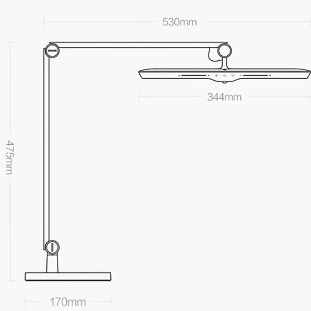 Розумна настільна лампа Yeelight LED Vision Desk Lamp V1 Pro Light-sensitive base version White YLTD08YL - фото 3